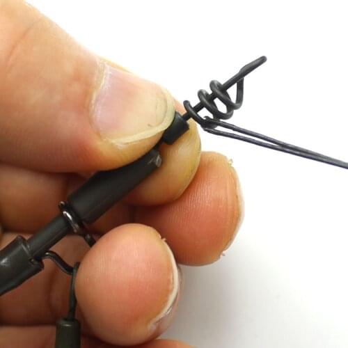 10PCS Carp Fishing Swivel Fishing Bait Ring Hooks Bait Sting Boilie Pin Spike Live Bait Lure Hook Carp Chod Hair Rig Tackle