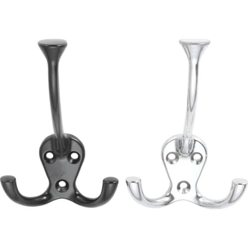 Silver/Black Heavy Duty Metal Hook Garage Storage Wall Mount Bicycle Hanger Hooks Wall Mount Ladders Anti-slip 110*70*65MM Hook