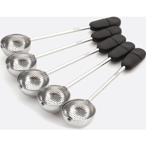 Stainless Steel Fine Mesh Tea Infuser Strainer Mesh Tea Ball Filter Handle Strainer 360 Rotation Infuser Filter Stainless Steel