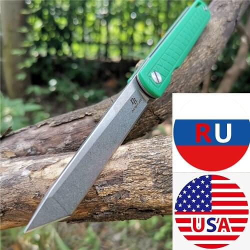 Folding Knife D2 Blade G10 Handle Pocket Knives Ball Bearing Tactical EDC Good Hunting Camping Survival Outdoor Everyday Carry