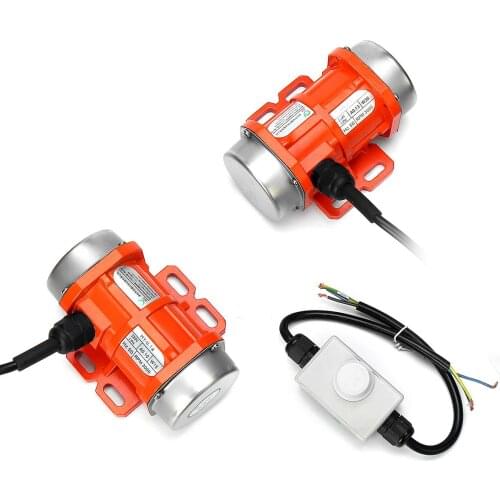 15W 30W 220V Vibrating Motor Adjustable Speed for Feeding Machine, Shotcrete Machine, Washing Machine + Motor Speed Controller