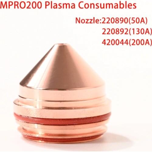 High Quality Mpro200 Plasma Cutting Machine Consumables Nozzle 220890 220892 420044