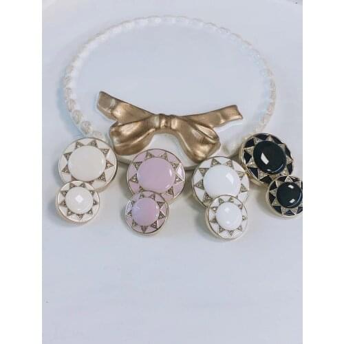 10pcs/lot Gold Pearl Buttons Plastic Shank for Garment Clothing Accessories Fit Sewing Scrapbooking Garment DIY Decoration