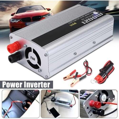 10pcs voltage transformer 1200W USB Charger Adapter modified sine wave Converter DC 24V to AC 110V Auto Car power Inverter