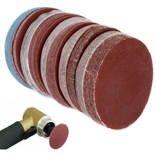 100pcs Round Sandpaper 75mm 3" Sanding Discs Grinding Pads Sheets For General Polishing