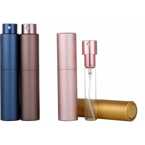 2021 New 5ml Perfume Refillable Portable Spray Rotating Bottle Travel Empty Atomizer Bottling