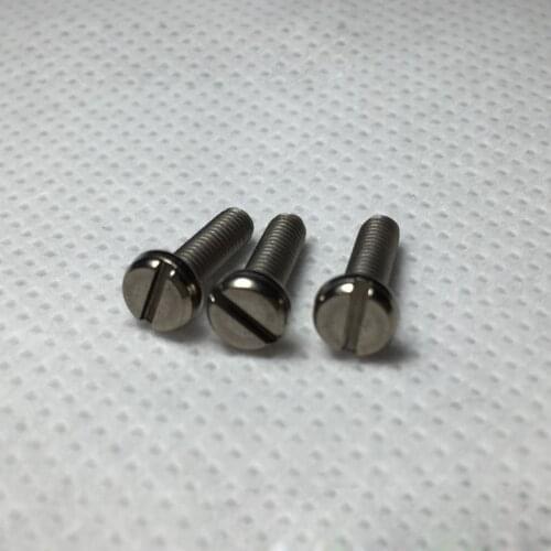 5pcs M2 titanium slotted cylinder head screw bolt one word round stigma screws bolts TA2 pure Ti fastener 3mm-20mm length