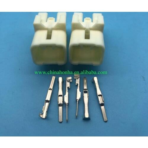 50 pcs 7282-1060 male 6 pin auto wire harness connectors