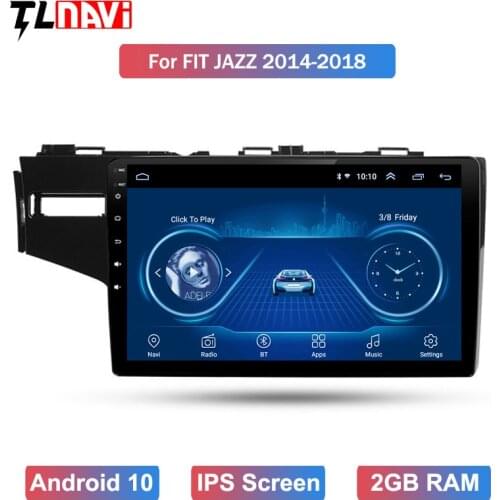 9" Android 10 Car Multimedia Player for 1Honda Fit Jazz GPS Navigation 2014 2015 2016 2017 with IPS Screen