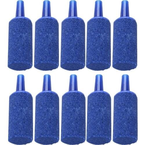 Fish Tank Mineral Bubbles Air Stone, 10 Pieces, Blue CNIM Hot