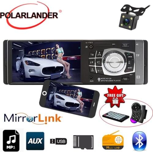 1 DIN 4.1 Inch HD TFT Screen 12V Car Radio Stereo Bluetooth radio cassette player SD/USB MP4/MP5 Player Mirror Link Autoradio