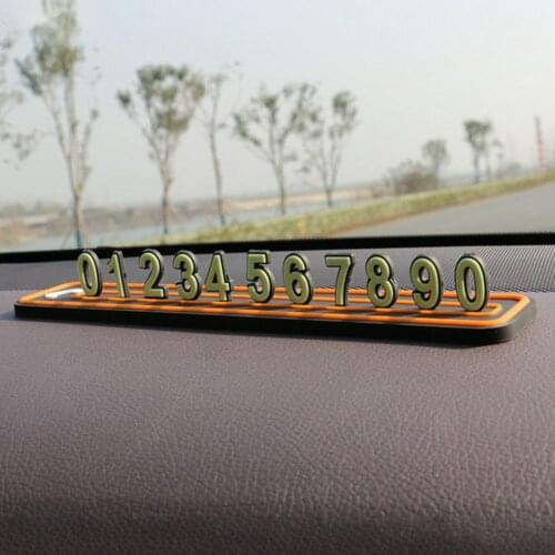 Car Temporary Parking Card Simple Car Temporary Parking Phone Number Plate