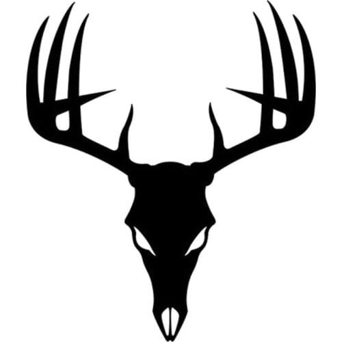 Car Stying Buck Skull Decal Hunting Deer Hunter Antlers Stickers Car Styling Jdm