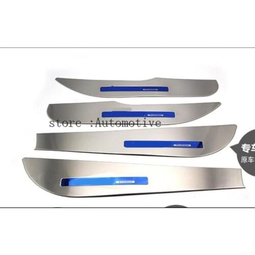 Car Accessories Anti Kick Pad Car Door Guard Plate Cover Trim Decoration for HONDA Civic 2016 2017 2018