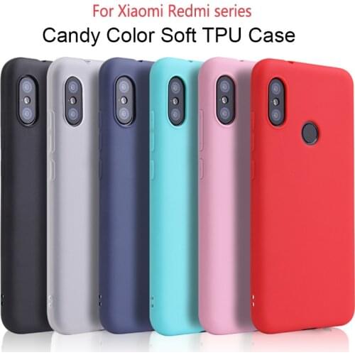 Candy Color Phone Case for Xiaomi Redmi Note 5 6 7 7s 8 9 9S 9 Pro Redmi 4A 5 5A 6 6A 7 7A 8 8A 9 9A 9C Matte silicone Soft Case
