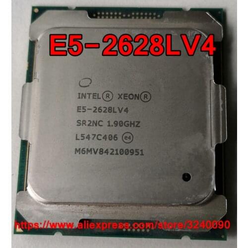 Intel Xeon CPU E5-2628LV4 SR2NC 1.90GHz 12-Cores 30M LGA2011-3 E5-2628L V4 processor E5 2628LV4 free shipping E5 2628L V4