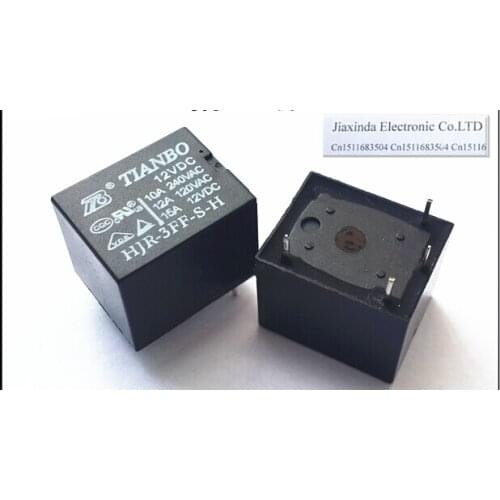 HOT NEW HJR-3FF-S-H-12VDC HJR-3FF-S-H 12VDC HJR-3FF DC12V 12V 10A T73 TIANBO DIP4