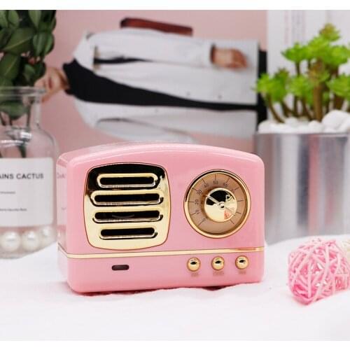 HM11 Retro Bluetooth Wireless Mini Portable Speaker 3D Stereo Surround Subwoofer Support TF Card for Xiaomi/iPhone
