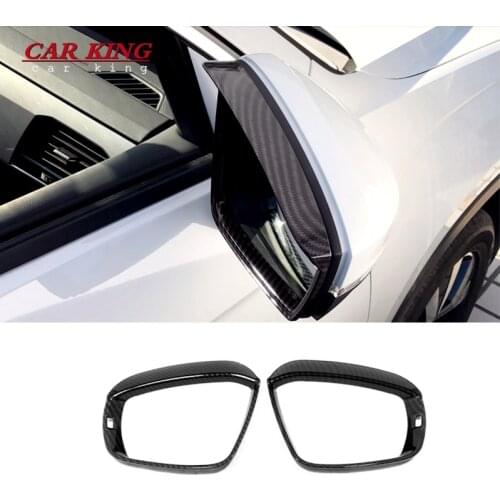 For Volkswagen VW T-Roc T Roc TROC 2018-2021 Accessories chrome Rearview Mirror Rain Eyebrow Shade Rainproof Blades Cover Trim