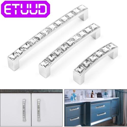 Kitchen Cabinet Crystal Glass Knobs Cabinet Handles Crystal Cupboard Pulls Drawer Knobs Kitchen Furniture Handle Hardware