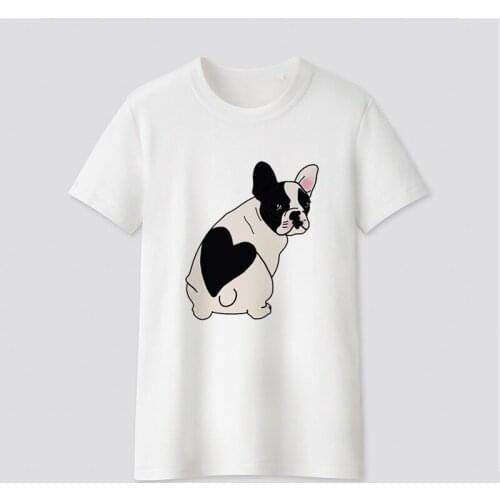 Fashion Puppy T Shirt Women Lovely Print Short Sleeved O-neck T-shirt Ullzang Tshirt Harajuku Tops Girl T-shirt