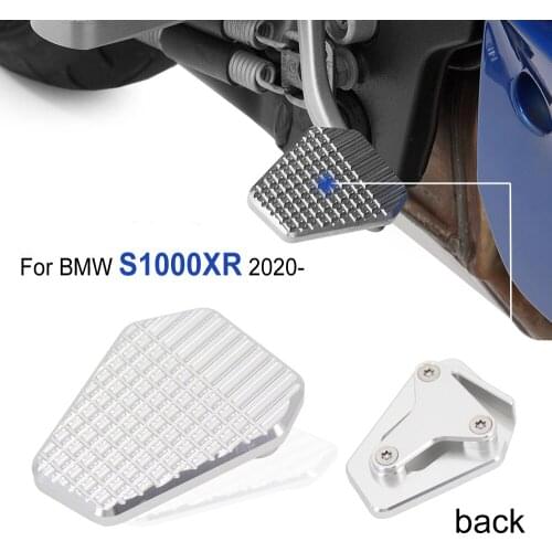 New Silver and Black Rear Foot Brake Lever Pedal Enlarge Extension Pad Extender For BMW S 1000 XR S1000XR s1000xr 2020 2021