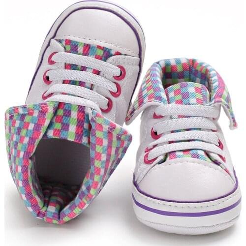 New Canvas Classic Sports Sneakers Newborn Baby Boys Girls First Walkers Shoes Infant Toddler Soft Sole Anti-slip Baby Shoes