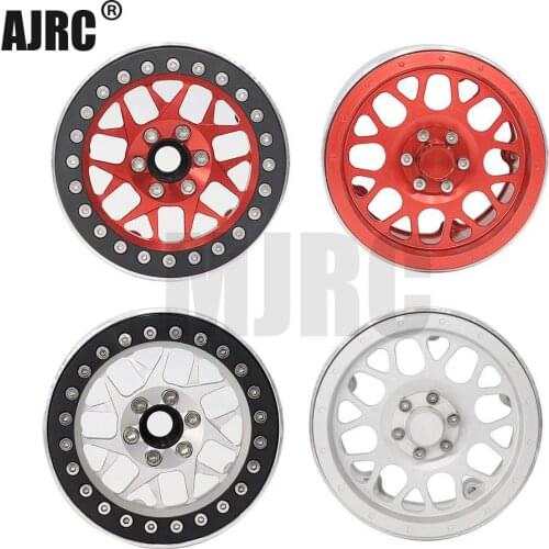 MJRC 4PCS Metal 2.2 Inch Wheel Rim for 1/10 TRAXXAS RC Crawler Axial SCX10 90046 RR10 90053 AX10 Wraith 90056 90045 90048 TRX-4