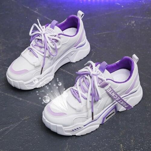 Daddy shoes womens spring 2021 new womens shoes mesh breathable casual shoes thick-soled sports white shoes