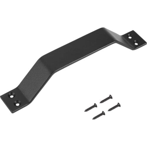 Simple Iron Garden Gate Shed Sliding Barn Door Handles Hardware Pull Door Handle black for interior doors home vintage