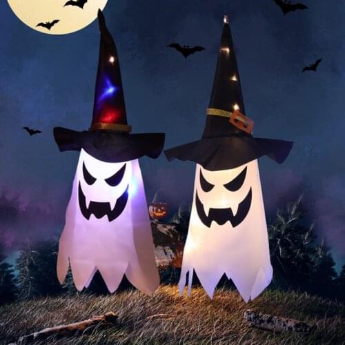 Halloween Light Decoration Hanging Flashing Witch Ghost LED String Light 3 Lighting Modes for Home Party SCIE999
