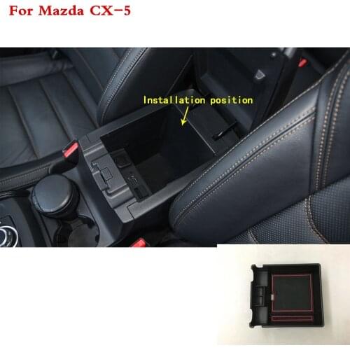 Top Quality Car Storage trim Container Center Console Cup Holder gear box frame armrest For Mazda CX-5 CX5 2nd Gen 2017 2018