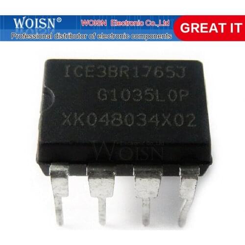 1pcs/lot ICE3BR1765J ICE38R1765J ICE3BR1765 DIP-8 In Stock