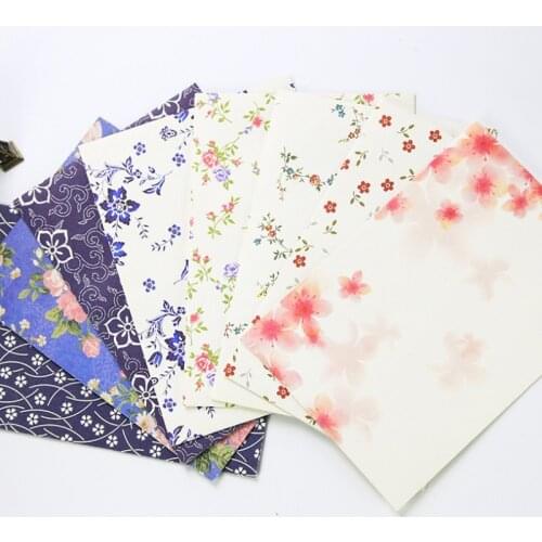 100pcs/lot Wholesale Flower letter paper fresh and elegant floral envelope love letters Creative Party Invitation card envelope