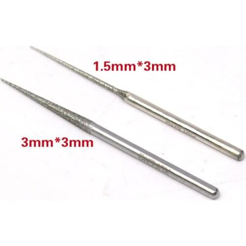 4/6Pcs High Quality Longer Pointed Needle Diamond Grinding Head Professional Abrasive Tool for Glass Jade Carving use