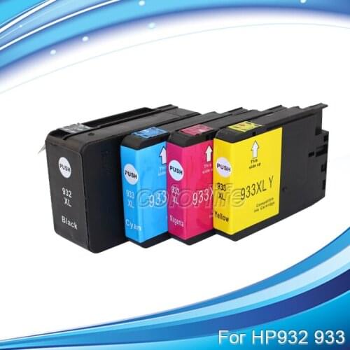 XIMO 4 Pack 932XL 933XL Ink Cartridge with newly updated chips for HP OfficeJet Pro 7510 7512