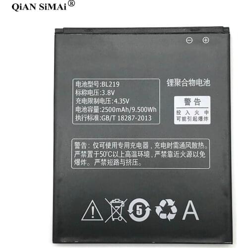 2019 New BL 219 BL219 Battery For lenovo A880 S856 A889 A890E S810T A850+ A916 2500mAh Mobile Phone Rechargeable extended