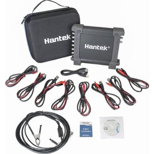 Hantek 1008c Automotive Oscilloscope/DAQ/Programmable Generator Handheld 8 Channels USB Oscilloscopes with Auto Ignition Probe