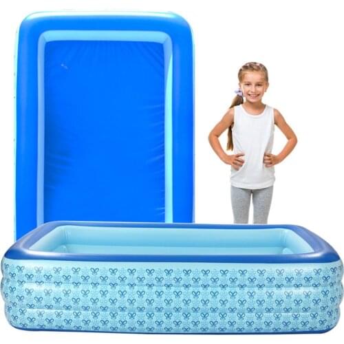 Large Children Bathing Tub Baby Home Use Paddling Pool Inflatable Square Swimming Pool For Adults Kids Inflatable Pool Water Toy