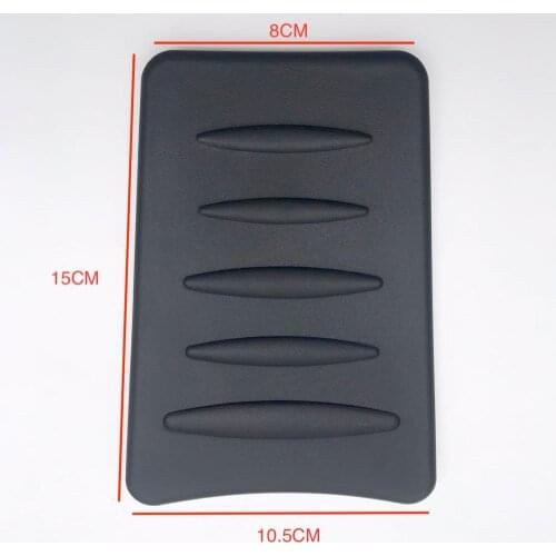 Black Rubber Motorcycle Tank Traction Side Pad