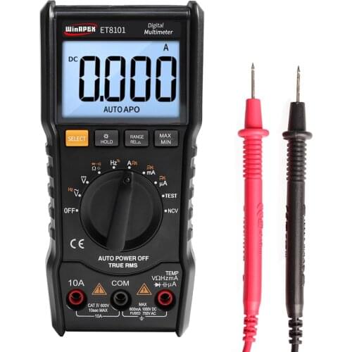 KKMOON Digital Multimeter Tester WinAPEX 6000 Counts Voltage Current Full Protection Mini Multifunctional Handheld Multi Meter