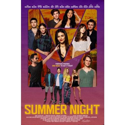 D1112 Summer Night Movie Classic Marvellous Silk Fabric Poster Art Decor Indoor Painting Gift