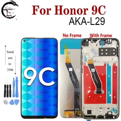 6.39" LCD With Frame For Huawei Honor 9C Display Screen AKA-L29 LCD Touch Digitizer Assembly Replacement For Honor 9C LCD Module