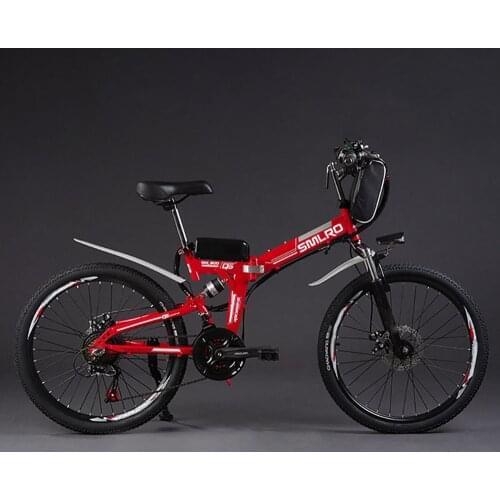 NO TAX 1000W 20Ah Electric Bike Folding Electric Commuting Bike Mountain Bike 26inch 21 Speed Shimano Gears Ebike Free Shipping