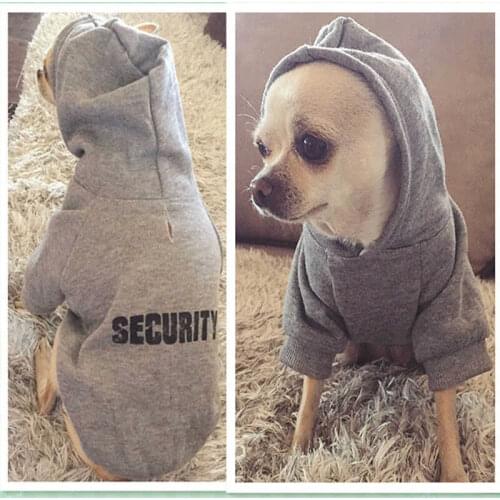 Pet Dog Cat Hoodie Coats Jacket Winter Fashion Security Clothes Four-legs Keep warm Soft fabric Warm breathable not sticky Hair