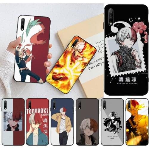 Todoroki Shouto My hero academy Bling Cute Phone Case For Huawei Nova 6se 7 7pro 7se honor 7A 8A 7C Prime2019