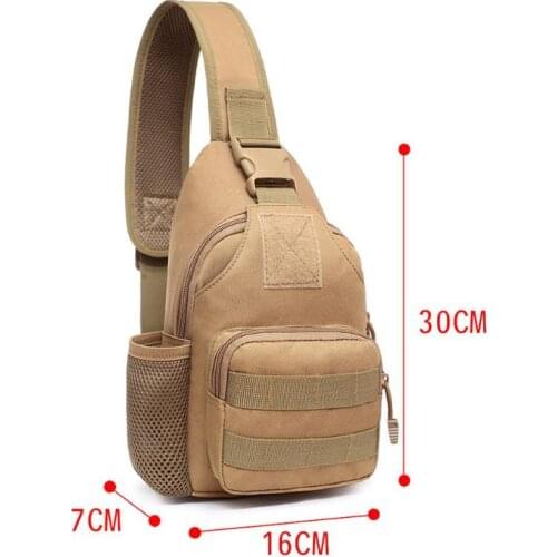 Men Outdoor Chest Bag Tactical Molle Pouch Belt Waist Pack Small Pocket Military Backpack Running Travel Camping Hunting Bags