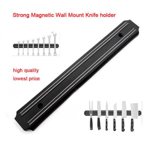 Wall mount Magnetic Knife Holder Strip Rack Bar Block Storage Tool Utensil Rack