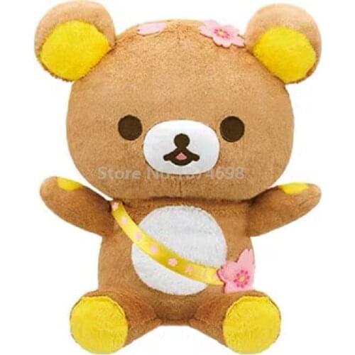 New Cherry Blossoms Rilakkuma Bear Sakura Series Plush Doll Toy 36cm Cute Stuffed Animals Kids Toys Dolls Children Gifts