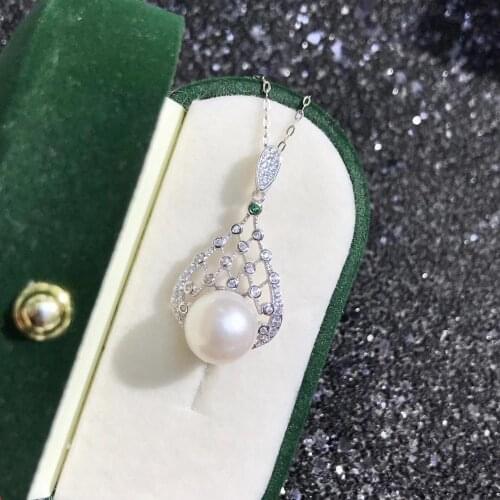 New Arrival Style 925 Sterling Silver Pendant Base Settings Mountings Findings Parts for Pearl Crystal Jade Agate 5pcs/lot
